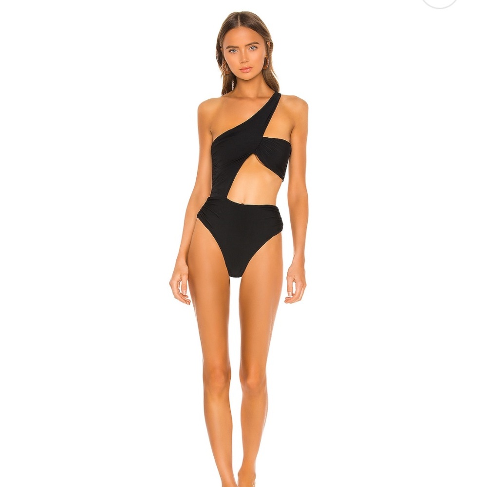 Lovers + Friends Aiko one piece in black